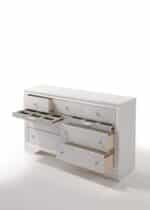 White Finish Dresser with Multiple Drawers - Image 4
