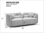Ultimate Beige Boucle Couch – Modern Luxury, Unmatched Comfort & Style - Image 7