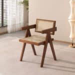 Elegant Mid-Century Rattan Dining Chairs - Stylish & Comfortable Set of 2 - Image 3