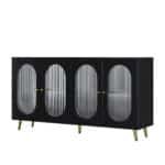 Black Acrylic Sideboard – Modern Storage Solution with Stylish Acrylic Doors - Image 6