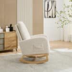 Ultimate Ivory Boucle Nursery Rocking Chair – Premium Comfort & Style - Image 8