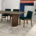 Solid Wood Rectangular Dining Table - Walnut - Image 5