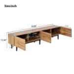 LED-Illuminated Media Console - Modern TV Stand with Customizable Lighting & Storage - Image 8