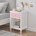 Ultimate Pink MDF Nightstand - Stylish, Sturdy & Space-Saving Bedside Table - Image 3