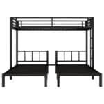 Detachable Triple Bunk Frame - Space-Saving Metal Bunk Bed for 3 - Image 7
