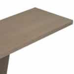 Natural Wood Veneer Console Table with V-Base Design - Minimalist Style - Image 10