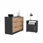 Ultimate Black Pine Bedroom Set - Stylish & Durable Furniture - Image 2