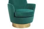 Velvet Swivel Chair - Luxurious & Comfortable Accent Seating - Image 9