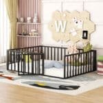 Ultimate Black Metal Floor Bed – Modern, Stylish, and Space-Saving for Comfortable Rest - Image 2