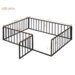 Ultimate Black Metal Floor Bed – Modern, Stylish, and Space-Saving for Comfortable Rest - Image 7