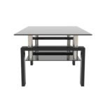 Elegant Black Tempered Glass Coffee Table - Modern Living Room Centerpiece - Image 5