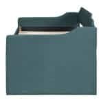 Upholstered Twin Daybed with Trundle and Storage Drawers - Green - Image 9