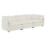 Elegant White Chenille Living Room Sofa - Comfortable & Modern - Image 8