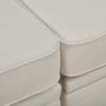 Fabric U-Shape Modular Sofa with Convertible Bed and Reversible Chaise - Gray - Image 10