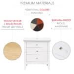 Premium White Casual Nightstand – Elegant, Durable, and Easy to Access - Image 11