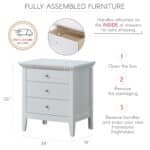 Premium White Casual Nightstand – Elegant, Durable, and Easy to Access - Image 9