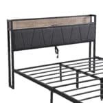 Ultimate Metal Storage Bed with USB – Stylish, Spacious, and Easy to Assemble - Image 8