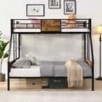 Sturdy Metal Bunk Bed with Storage – Space-Saving & Easy to Assemble - Image 2