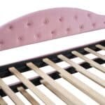 Pink Velvet Daybed with Trundle – Elegant & Functional Twin Size Sofa Bed - Image 9