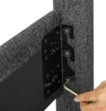 Upholstered Platform Bed with Multiple Headboard Styles - Charcoal Grey - Image 11