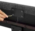 Upholstered Platform Bed with Multiple Headboard Styles - Charcoal Grey - Image 12