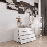 Ultimate White Vanity Drawer Chest – Stylish, Spacious, and Easy to Organize Your Space