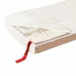 Upholstered Curved Headboard Platform Bed with Mattress Supports - Ivory White Boucle - Image 4