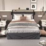 Ultimate Storage Headboard with Charging Station – Premium Space-Saving & Convenient Power Hub