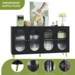 Black Acrylic Sideboard – Modern Storage Solution with Stylish Acrylic Doors - Image 11