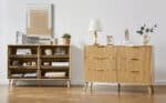 Ultimate Wavy Wooden Dresser - Elegant Storage Solution with Unique Wave Drawers - Image 6