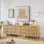 Premium Natural Rattan Dresser - Elegant, Durable Storage with Rattan Drawers & Solid Wood Design - Image 3