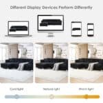 Chenille L-Shaped Sectional Sofa with Oversized Chaise and 2 Pillows - Available in 3 Colors - Image 8