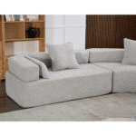 Ultimate Gray Boucle Modular Sofa - Premium Modern Comfort - Image 8