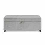 Gray Modular Storage Ottoman – Versatile & Space-Saving - Image 4