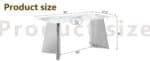 Pandora-Patterned Sintered Stone Dining Table with Stainless Steel Butterfly Legs - Elegant - Image 9