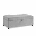 Gray Modular Storage Ottoman – Versatile & Space-Saving - Image 3