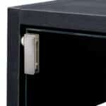 Premium Black Glass Shoe Cabinet with RGB LED Lights – Elegant & Space-Saving Storage Solution - Image 10