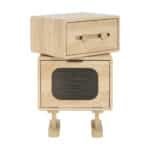 Ultimate Robot-Inspired Wooden Side Table – Stylish, Rotatable & Space-Saving - Image 7