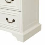 Engineered Wood 7-Drawer Dresser with Antique White and Rustic Brown Finish - Farmhouse Style - Image 7
