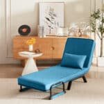 Ultimate Blue Convertible Futon — Versatile, Comfortable, Space-Saving 5-in-1 Sofa Bed - Image 3