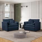Blue Chenille Accent Chairs – Stylish & Comfortable Modern Seating