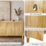 Elegant Carved Scatter Pattern Cabinet – Stylish Storage Solution - Image 8