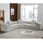 Ultimate Gray Boucle Modular Sofa - Premium Modern Comfort - Image 5