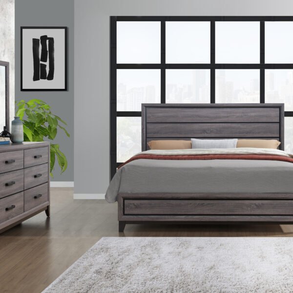 MIRAGE GREY 5PC FULL BEDROOM SET