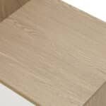 MDF Shoe Storage Bench with Adjustable Shelves and Drawer - White & Gray - Image 9