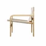 Ultimate White Linen Lounge Chair - Elegant, Comfortable, and Durable Mid-Century Accent Seating - Image 10