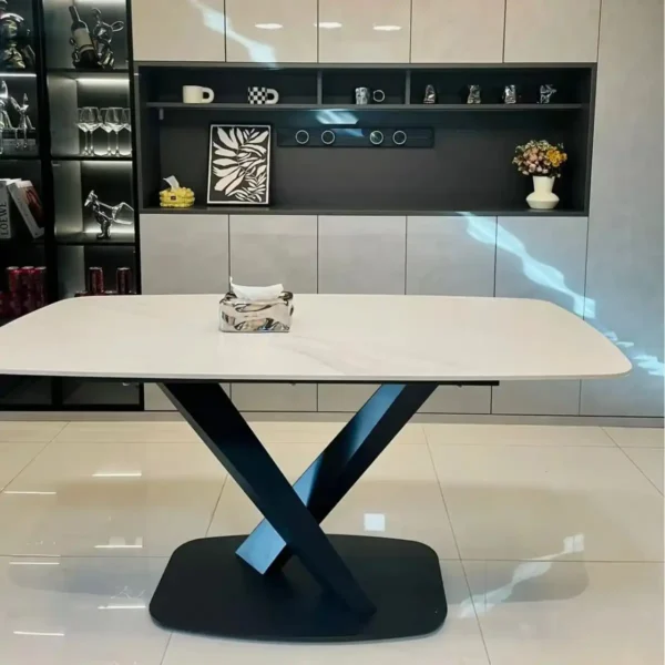 Simple Modern Dining Table Set Marble Dining Room Furniture