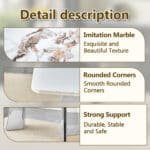 Pandora-Patterned Sintered Stone Dining Table with Stainless Steel Butterfly Legs - Elegant - Image 5