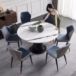 Premium Variable Round Telescopic Dining Table – Elegant, Space-Saving & Versatile for Any Home - Image 2