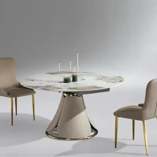 Ultimate Marble Slate Extendable Table – Elegant, Durable, Perfect for Every Dining Occasion